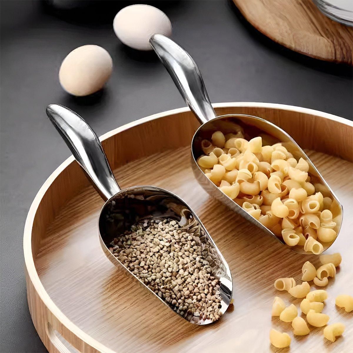 Premium Cast Aluminium Ice and Food Scoop – Large