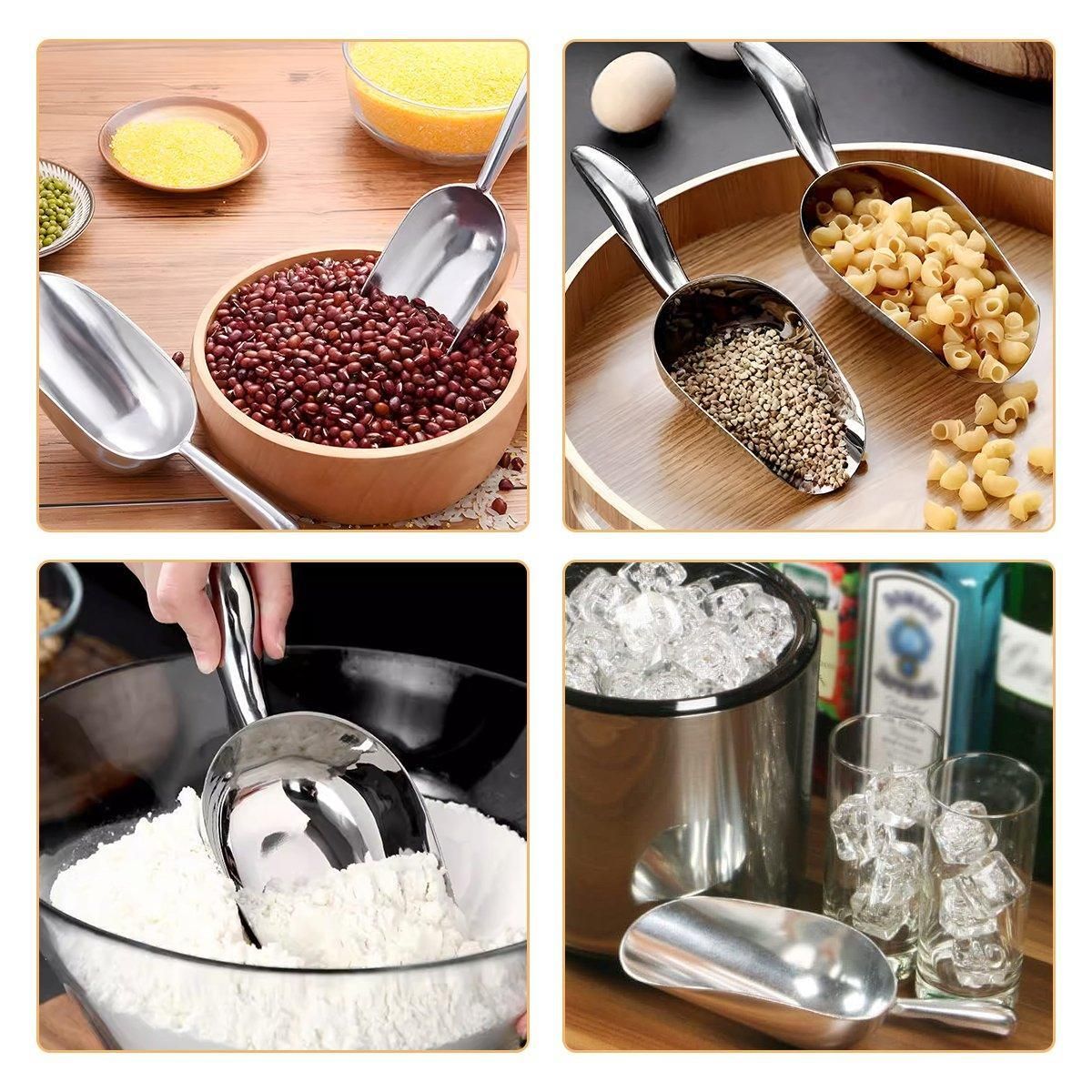 Premium Cast Aluminium Ice and Food Scoop – XL