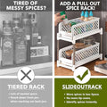 Premium Kitchen Sink Storage Rack - Plastic Drawer Organizer Shelf - White - SuperSaverAU - view 5