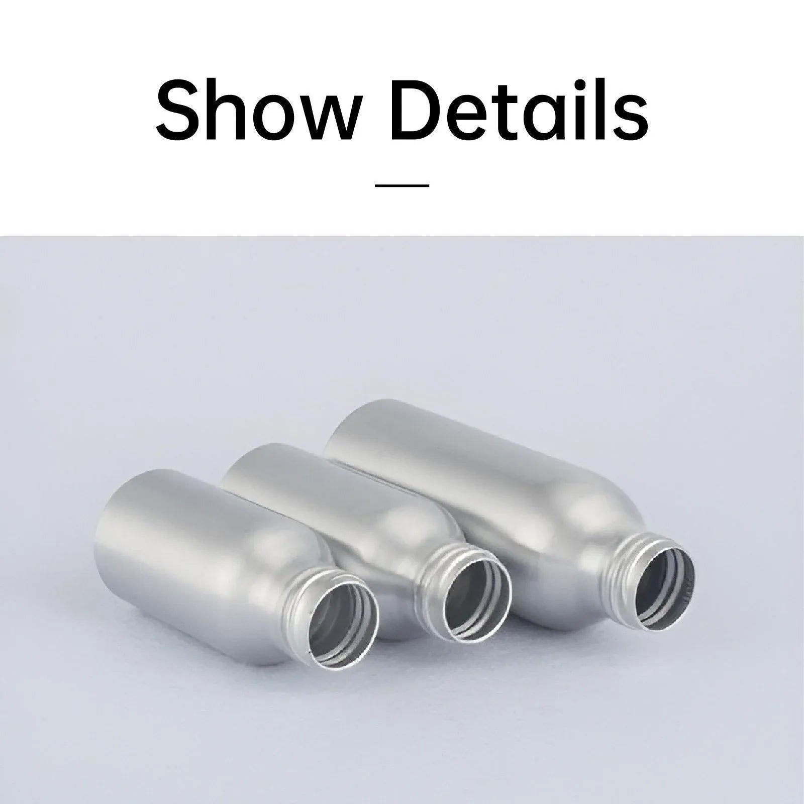 Premium 10pcs 100ml Aluminium Fine Mist Spray Bottles Refillable Travel Sprayers