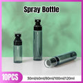 Premium 10pcs 80ml Transparent Fine Mist Spray Bottles Refillable Travel Sprayers