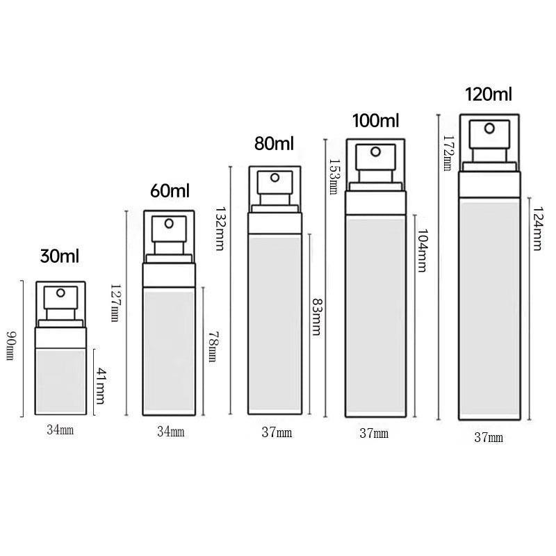 Premium 10pcs 80ml Transparent Fine Mist Spray Bottles Refillable Travel Sprayers