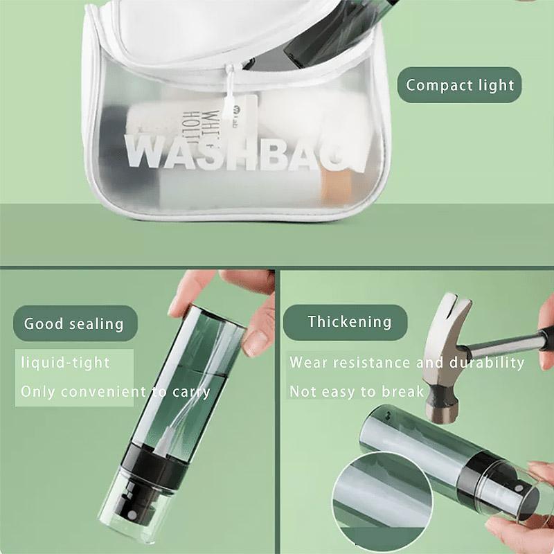 Premium 10pcs 80ml Transparent Fine Mist Spray Bottles Refillable Travel Sprayers