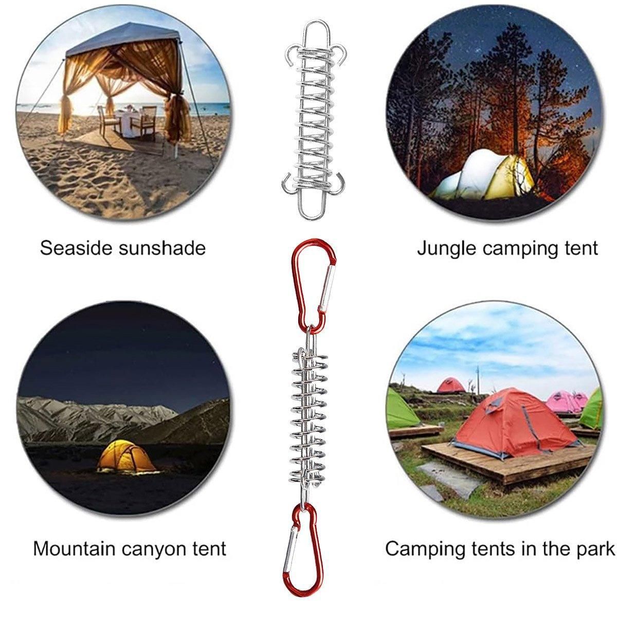 Premium Camping Tent Spring Rope Buckles - 5 Pair