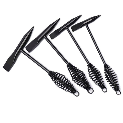 Premium Welding Chipping Hammer with Spring Handle - Black, 500g