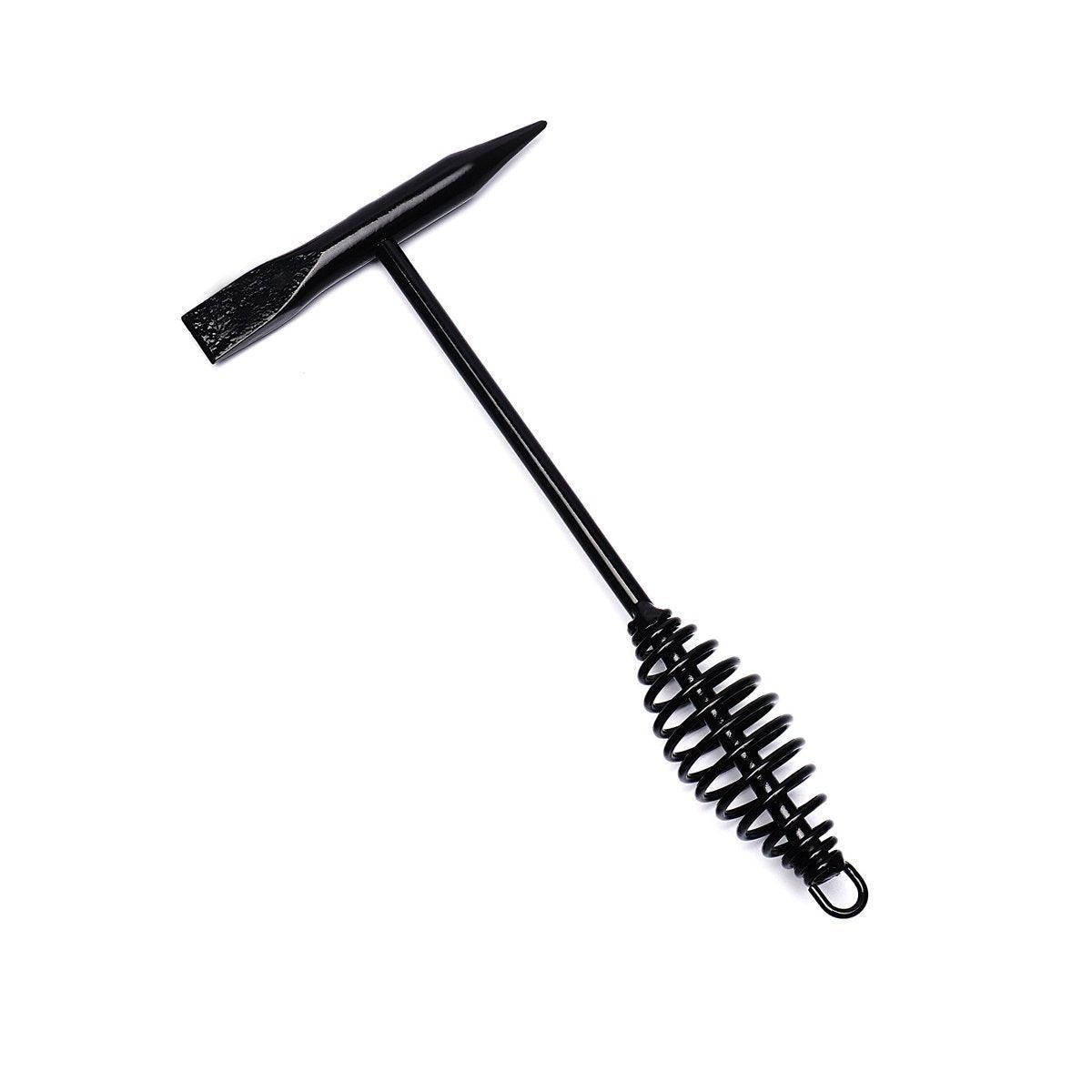 Premium Welding Chipping Hammer with Spring Handle - Black, 500g