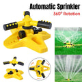 Premium 360° Rotating Lawn Sprinkler – Yellow