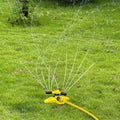Premium 360° Rotating Lawn Sprinkler – Yellow