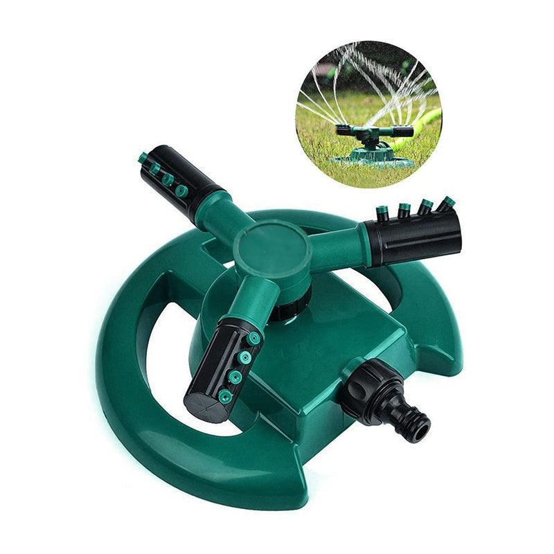Premium 360° Rotating Garden Sprinkler - Green