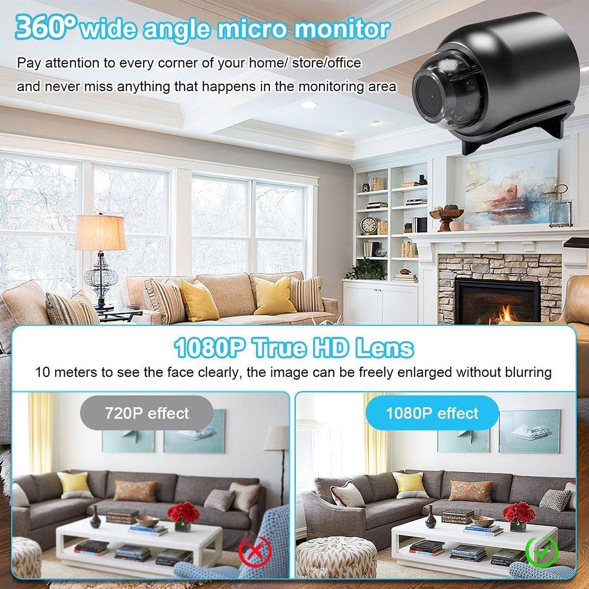 360-Degree Panoramic Wireless Home Monitor - HD Remote Viewing