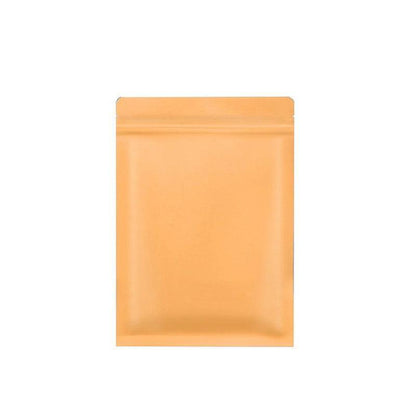 250 Pack Kraft Paper Mylar Resealable Pouches - 14x20cm