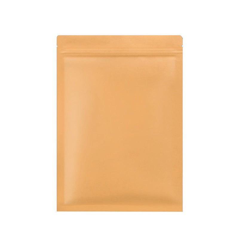 250 Pack Kraft Paper Mylar Resealable Pouches - 14x20cm