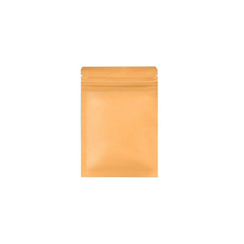 250 Pack Kraft Paper Mylar Resealable Pouches - 20x30cm