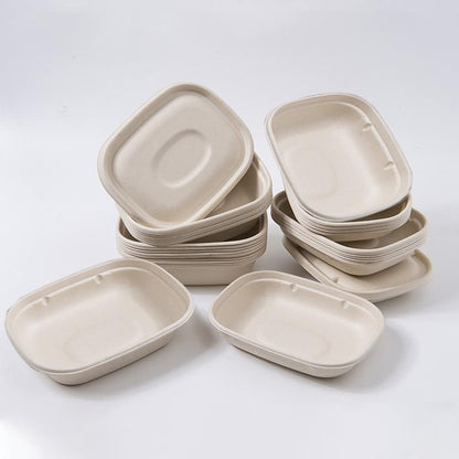 Food Preparation Storage Box - 100 pcs, 1300ml, Disposable Bento