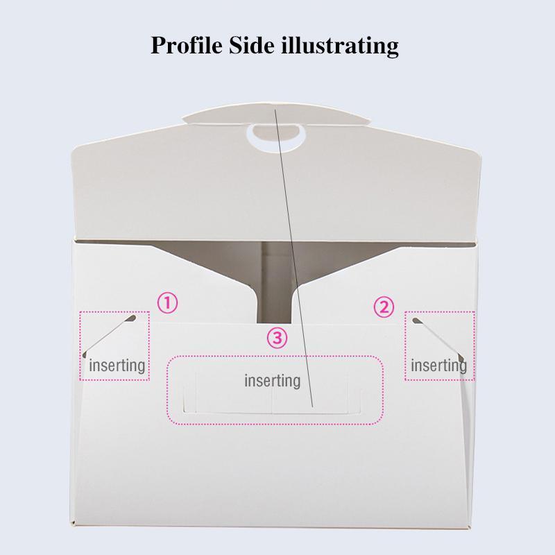 30PCS Grey Portable Cake Boxes Display Window Packing Case with Handle Birthday - 6 inch - SuperSaverAU - view 4