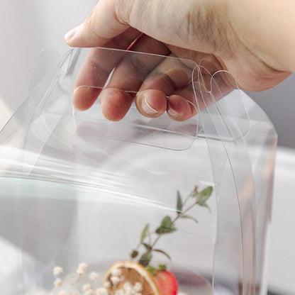 50PCS Transparent Paper Gable Boxes for Gifts and Treats