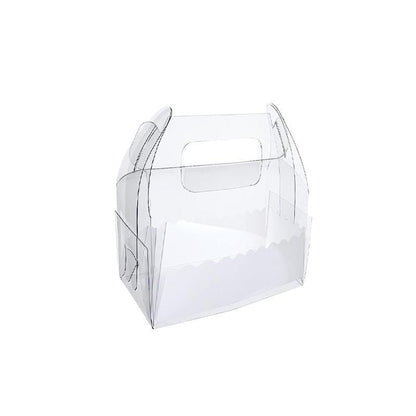 50PCS Transparent Paper Gable Boxes for Gifts and Treats