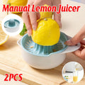 Premium Manual Lemon Juicers – Blue & White 2 Pack