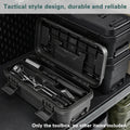Premium Multi Function Stackable Toolbox with Dividers - Black, 4L