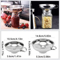 Premium Stainless Steel Wide Mouth Funnel Set – 2 Piece