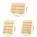 Wooden Earrings Display Rack Multi Tier Jewelry Stand Organizer Earrings Holder - 3-Tier - SuperSaverAU - view 3