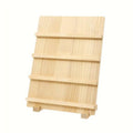 Premium 4 Tier Wooden Multi Tier Earring Display Rack