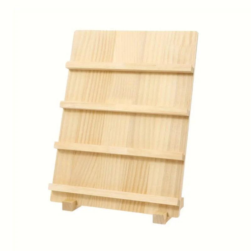 Premium 4 Tier Wooden Multi Tier Earring Display Rack