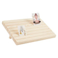 Premium Beige 3 Piece Wooden Earrings and Studs Display Rack Set