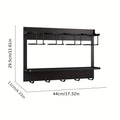 Magnetic Cup Holder Storage Rack - 44x11x29.5 cm - Space-Saving Organizer - White - SuperSaverAU - view 3