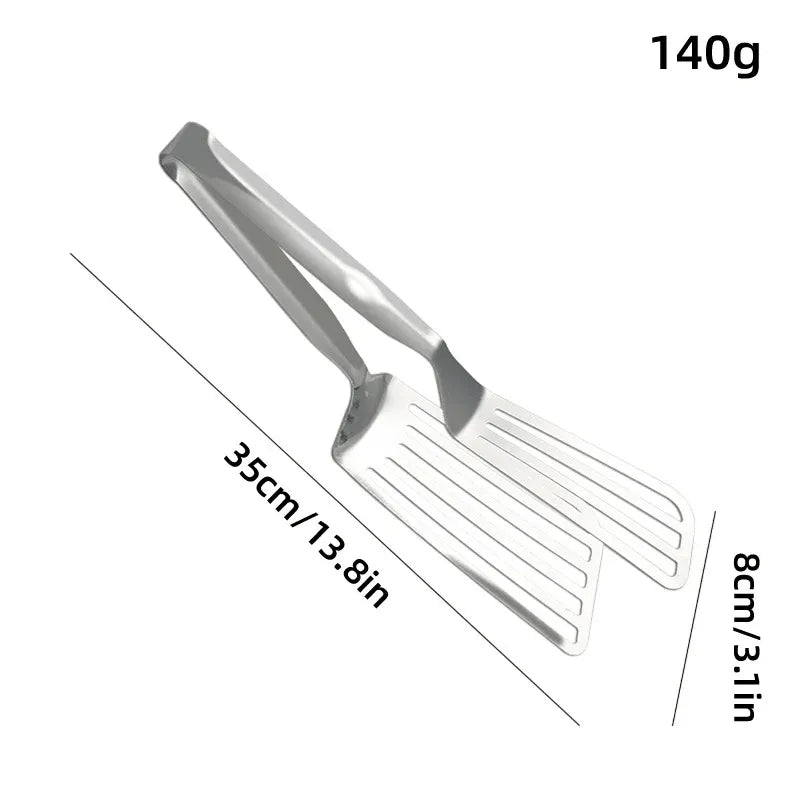 Premium Stainless Steel Steak Tongs – 35cm Hollow Design