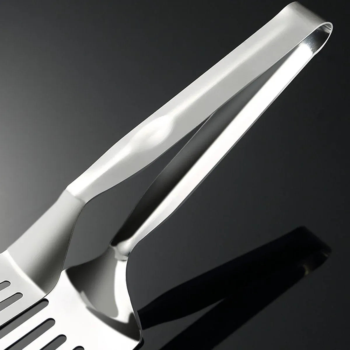 Premium Stainless Steel Steak Tongs – 35cm Hollow Design