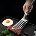 Premium Stainless Steel Steak Tongs – 35cm Hollow Design