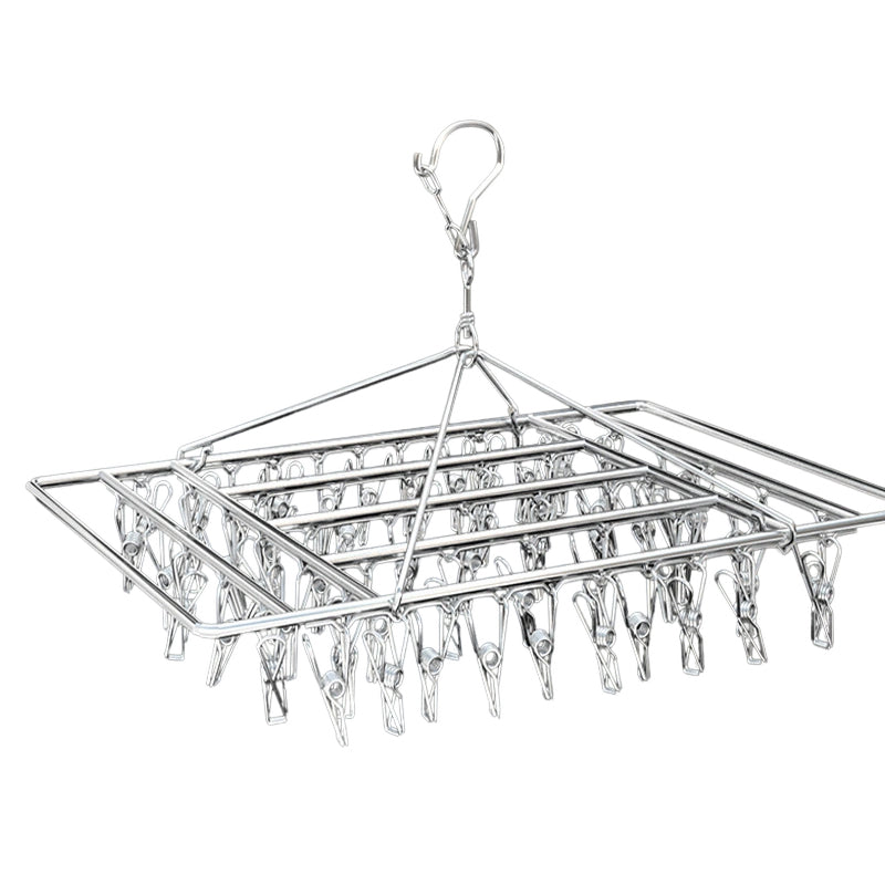 Premium Stainless Steel Laundry Dryer Hanger – 40 Pegs