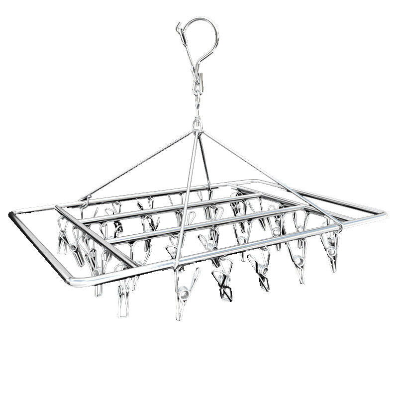 Premium Stainless Steel Laundry Dryer Hanger – 40 Pegs