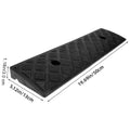 Premium 2pcs Black Plastic Threshold Ramp Pads for Doorways Driveways and Kerbs