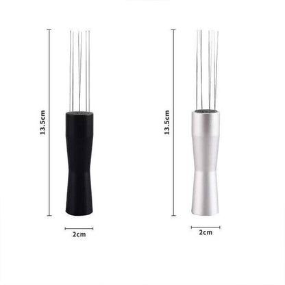 Stainless Steel Coffee Distributor Needle Tamper 2x13.5cm - Silver