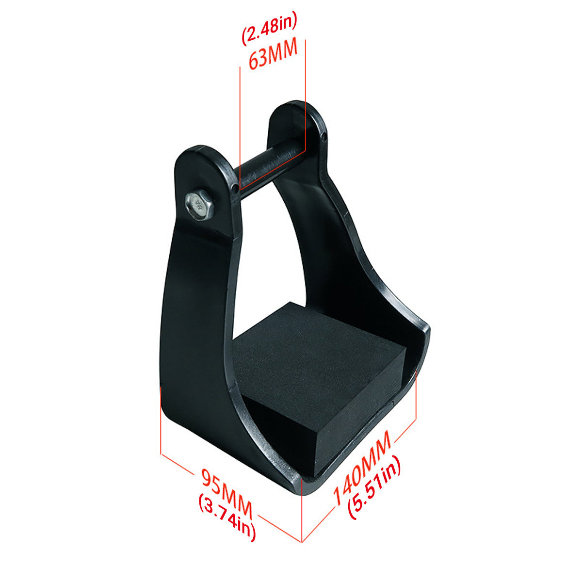 Durable POM Plastic Western Stirrups 95mm × 140mm × 63mm, 2pcs, Anti-Slip