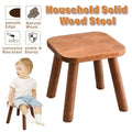 Natural Wood Short Stool for Living Room and Home Use - SuperSaverAU - view 1