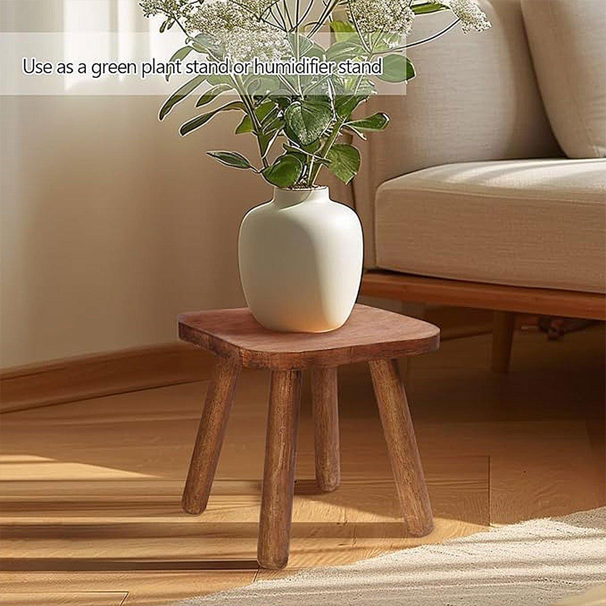Natural Wood Short Stool for Living Room and Home Use - SuperSaverAU - view 4