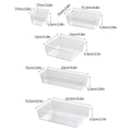 Transparent Plastic Drawer Organiser Set Multifunctional Desktop Storage Box - 13PCS - SuperSaverAU - view 2