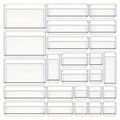 Transparent Plastic Drawer Organiser Set Multifunctional Desktop Storage Box - 13PCS - SuperSaverAU - view 6