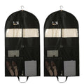 Durable 2pcs Hanging Closet Garment Dust Cover Storage Bag Clothes Protector 150CM - SuperSaverAU - view 2