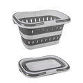 Premium Large Folding Laundry Basket – Grey