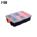 Premium Clear Plastic Storage Organiser Box with Adjustable Compartments - BF-312