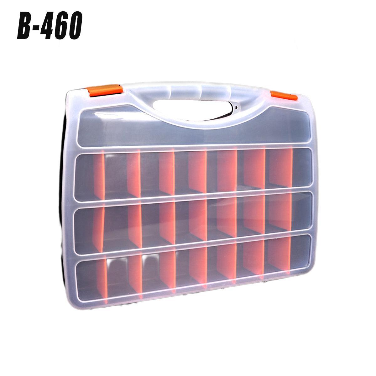 Premium Clear Plastic Storage Organiser Box with Adjustable Compartments - BF-312