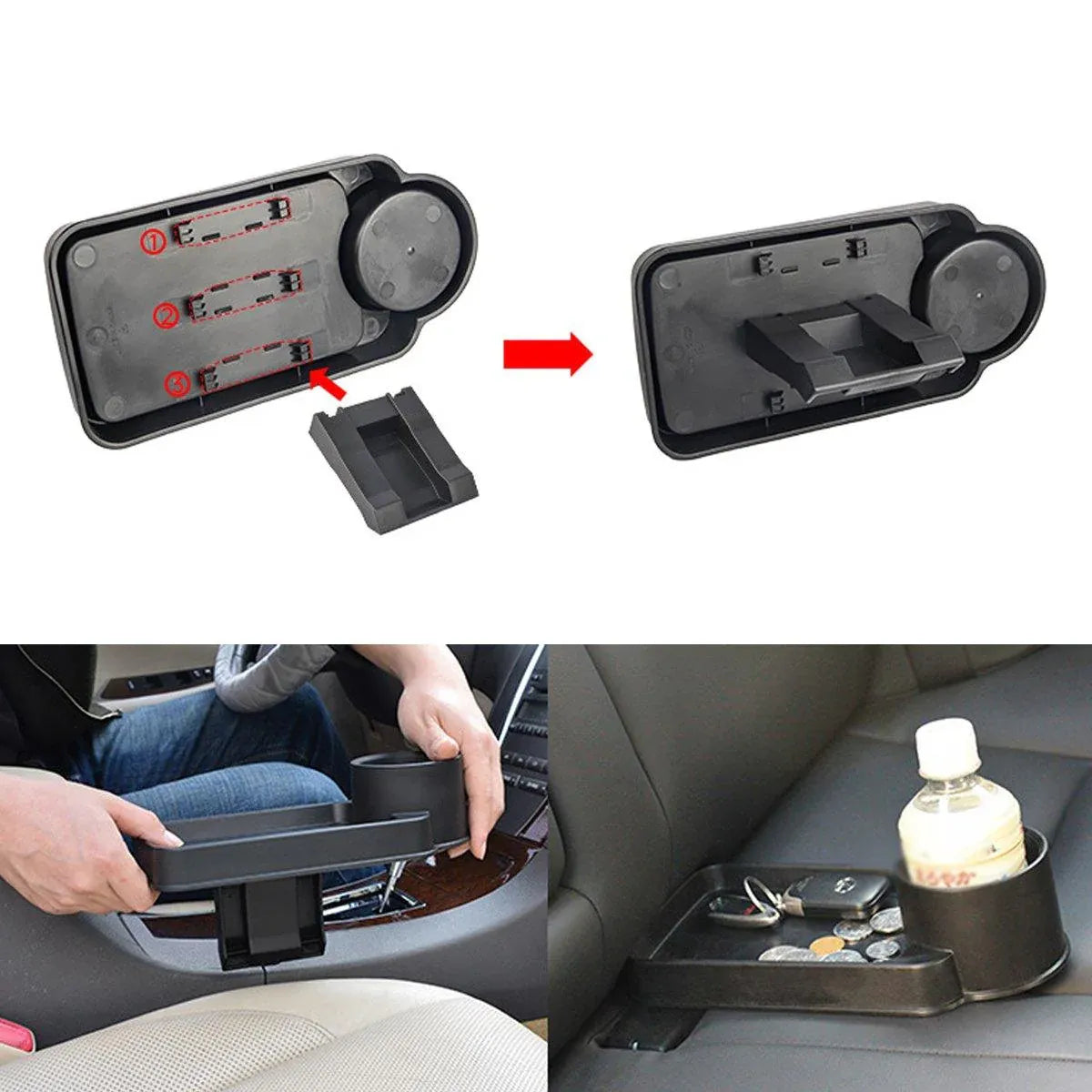 Premium Car Seat Gap Storage Box Cup Holder Organiser