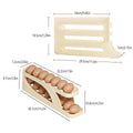 Premium Automatic Scrolling Egg Holder – Beige 2-Tier