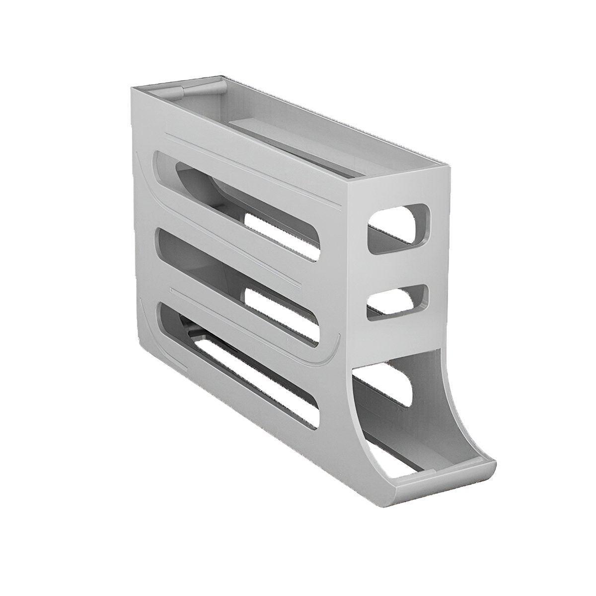 Premium Automatic Scrolling Egg Holder – Grey 4-Tier