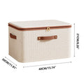 Premium Foldable Clothing Storage Box – Grey with Cover
