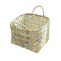 Portable Fabric Storage Basket Korean Pastoral Style Organizer for Home Sundries - Floral4 - SuperSaverAU - view 4